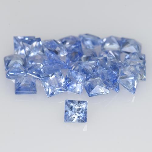Achetez naturel 1,38ct bleue saphir gems, carré, en provenance sri lanka chez gemselect. en stock, livraison internationale!