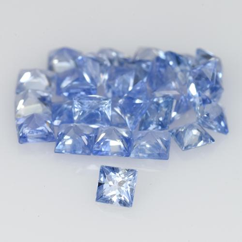 Achetez naturel 1,38ct bleue saphir gems, carré, en provenance sri lanka chez gemselect. en stock, livraison internationale!