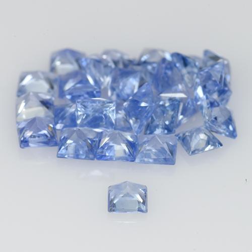 Achetez naturel 1,38ct bleue saphir gems, carré, en provenance sri lanka chez gemselect. en stock, livraison internationale!