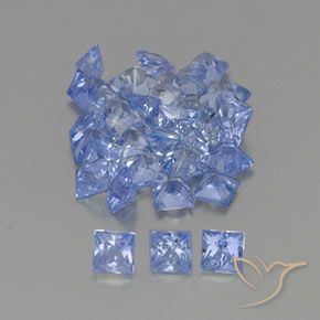 Achetez naturel 2,59ct bleue saphir gems, carré, en provenance sri lanka chez gemselect. en stock, livraison internationale!