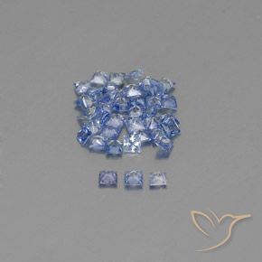 Shop natural 1.95ct Bleu pastel Saphir gems, Carré, from Sri Lanka at GemSelect. In stock, global shipping!