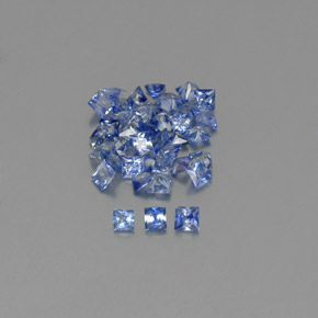 Achetez naturel 2,74ct bleue saphir gems, carré, en provenance sri lanka chez gemselect. en stock, livraison internationale!