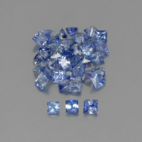 Achetez naturel 2,74ct bleue saphir gems, carré, en provenance sri lanka chez gemselect. en stock, livraison internationale!