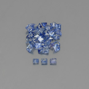 Achetez naturel 2,74ct bleue saphir gems, carré, en provenance sri lanka chez gemselect. en stock, livraison internationale!