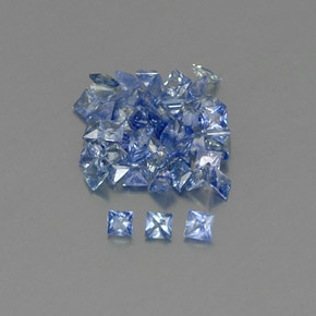 Achetez naturel ct bleue saphir gems, carré, en provenance sri lanka chez gemselect. en stock, livraison internationale!