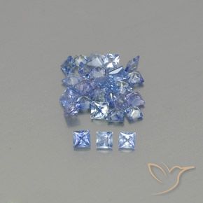 2.19ctw Naturel Bleu pastel Saphir, Carré, VVS-VS