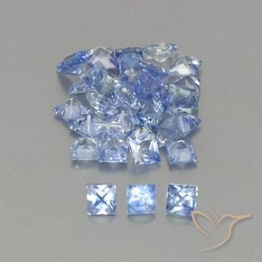 Shop natural 2.05ct Bleu pastel Saphir gems, Carré, from Sri Lanka at GemSelect. In stock, global shipping!