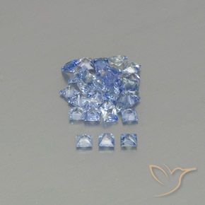 Shop natural 2.05ct Bleu pastel Saphir gems, Carré, from Sri Lanka at GemSelect. In stock, global shipping!
