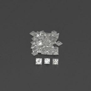 Achetez naturel ct blanc saphir gems, carré, en provenance madagascar chez gemselect. en stock, livraison internationale!