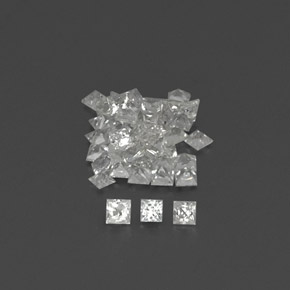 Achetez naturel ct blanc saphir gems, carré, en provenance madagascar chez gemselect. en stock, livraison internationale!