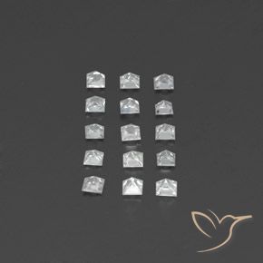 Achetez naturel 1,54ct blanc saphir gems, carré, en provenance madagascar chez gemselect. en stock, livraison internationale!
