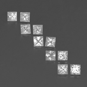 Achetez naturel ct blanc saphir gems, carré, en provenance madagascar chez gemselect. en stock, livraison internationale!