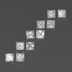 Achetez naturel ct blanc saphir gems, carré, en provenance madagascar chez gemselect. en stock, livraison internationale!