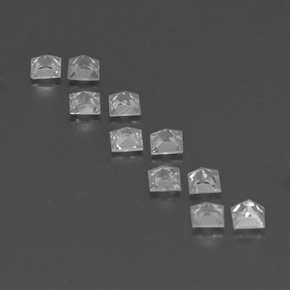 Achetez naturel ct blanc saphir gems, carré, en provenance madagascar chez gemselect. en stock, livraison internationale!