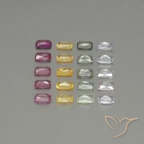 Shop natural 6.57ct Multicolore Saphir gems, Octogone / coupe Émeraude, from Tanzanie at GemSelect. In stock, global shipping!