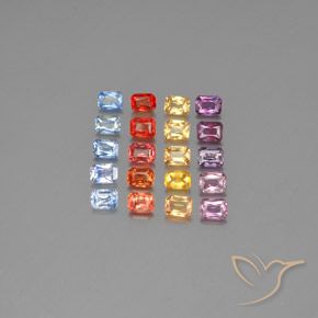 Shop natural 4.97ct Multicolore Saphir gems, Octogone / coupe Émeraude, from Tanzanie at GemSelect. In stock, global shipping!