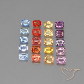 Shop natural 4.97ct Multicolore Saphir gems, Octogone / coupe Émeraude, from Tanzanie at GemSelect. In stock, global shipping!