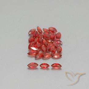 2.76ctw Naturel Rouge foncé Saphir, Marquise, VS-SI