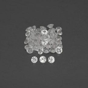 Achetez naturel ct blanc saphir gems, coupe roude, en provenance madagascar chez gemselect. en stock, livraison internationale!