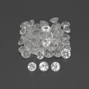 Achetez naturel ct blanc saphir gems, coupe roude, en provenance madagascar chez gemselect. en stock, livraison internationale!