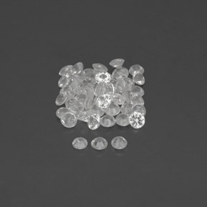 Achetez naturel ct blanc saphir gems, coupe roude, en provenance madagascar chez gemselect. en stock, livraison internationale!