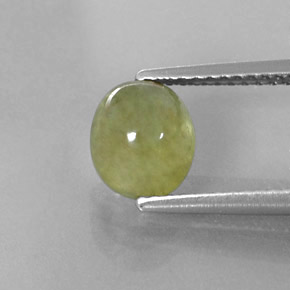 Saphir vert naturelle transparent, 2,30 ct, transparent / translucide
