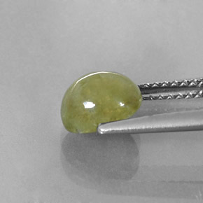 Saphir vert naturelle transparent, 2,30 ct, transparent / translucide