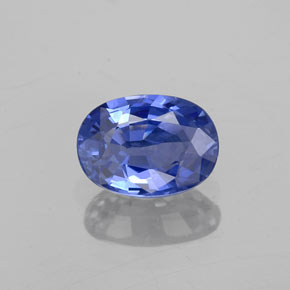 Saphir bleue naturelle coupe ovale, 1,01 ct, VVS-VS