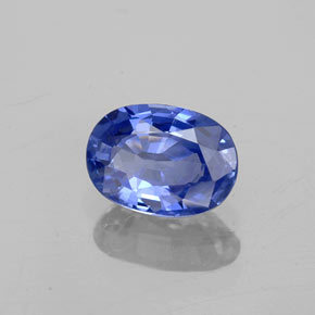 Saphir bleue naturelle coupe ovale, 1,01 ct, VVS-VS