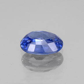 Saphir bleue naturelle coupe ovale, 1,01 ct, VVS-VS