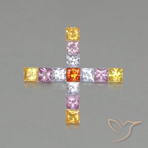 Shop natural 1.89ct Multicolore Saphir gems, Carré, from Tanzanie at GemSelect. In stock, global shipping!