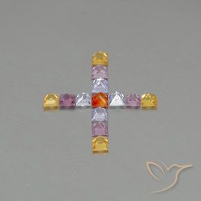 Shop natural 1.89ct Multicolore Saphir gems, Carré, from Tanzanie at GemSelect. In stock, global shipping!