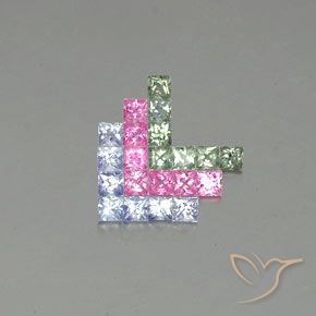 Shop natural 2.64ct Multicolore Saphir gems, Carré, from Tanzanie at GemSelect. In stock, global shipping!