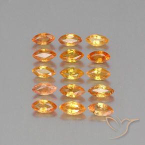 Shop natural 5.93ct Orange vif Saphir gems, Marquise, from Tanzanie at GemSelect. In stock, global shipping!