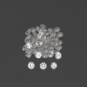 Achetez naturel ct blanc saphir gems, coupe roude, en provenance sri lanka (ceylan) chez gemselect. en stock, livraison internationale!