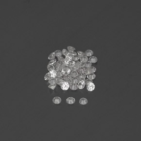Achetez naturel ct blanc saphir gems, coupe roude, en provenance sri lanka (ceylan) chez gemselect. en stock, livraison internationale!