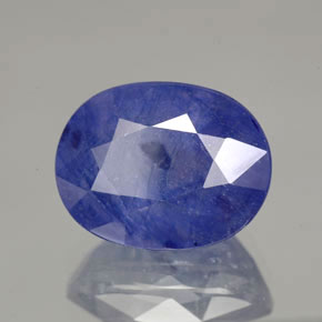 Saphir bleue naturelle coupe ovale, 8,36 ct, SI