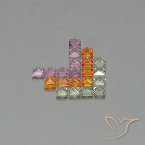 Shop natural 3.25ct Multicolore Saphir gems, Carré, from Tanzanie at GemSelect. In stock, global shipping!