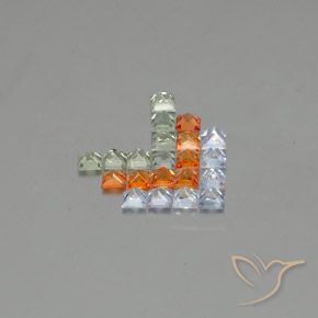 Shop natural 2.90ct Multicolore Saphir gems, Carré, from Tanzanie at GemSelect. In stock, global shipping!