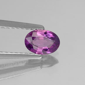 Saphir violet naturelle coupe ovale, 0,54 ct, VS