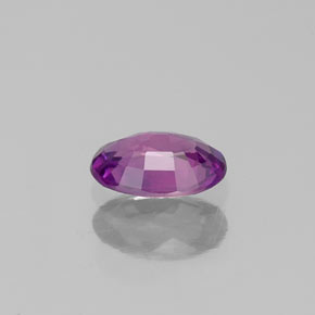 Saphir violet naturelle coupe ovale, 0,54 ct, VS