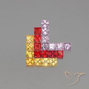 Shop natural 3.05ct Multicolore Saphir gems, Carré, from Tanzanie at GemSelect. In stock, global shipping!