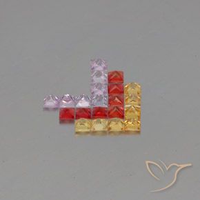 Shop natural 3.05ct Multicolore Saphir gems, Carré, from Tanzanie at GemSelect. In stock, global shipping!