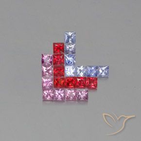 Shop natural 2.71ct Multicolore Saphir gems, Carré, from Tanzanie at GemSelect. In stock, global shipping!
