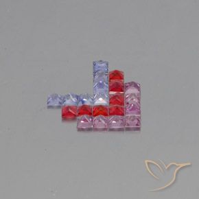 Shop natural 2.71ct Multicolore Saphir gems, Carré, from Tanzanie at GemSelect. In stock, global shipping!