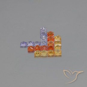 Shop natural 2.66ct Multicolore Saphir gems, Carré, from Tanzanie at GemSelect. In stock, global shipping!