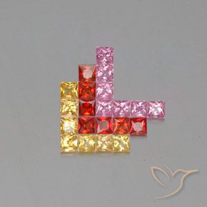 Shop natural 3.09ct Multicolore Saphir gems, Carré, from Tanzanie at GemSelect. In stock, global shipping!