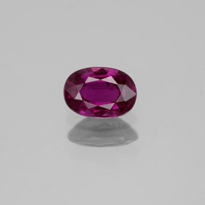 Saphir violet naturelle coupe ovale, 0,62 ct, VVS-VS