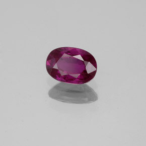 Saphir violet naturelle coupe ovale, 0,62 ct, VVS-VS