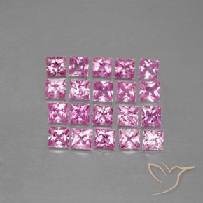 Shop natural 3.48ct Rose intense Saphir gems, Carré, from Madagascar at GemSelect. In stock, global shipping!
